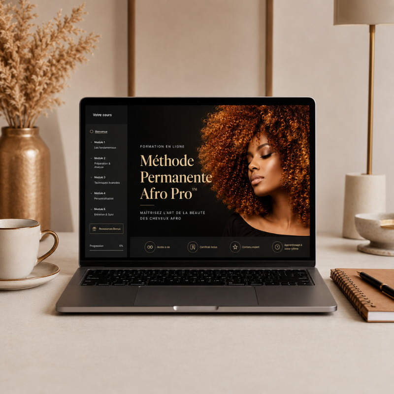Mockup Méthode Permanente Afro Pro™