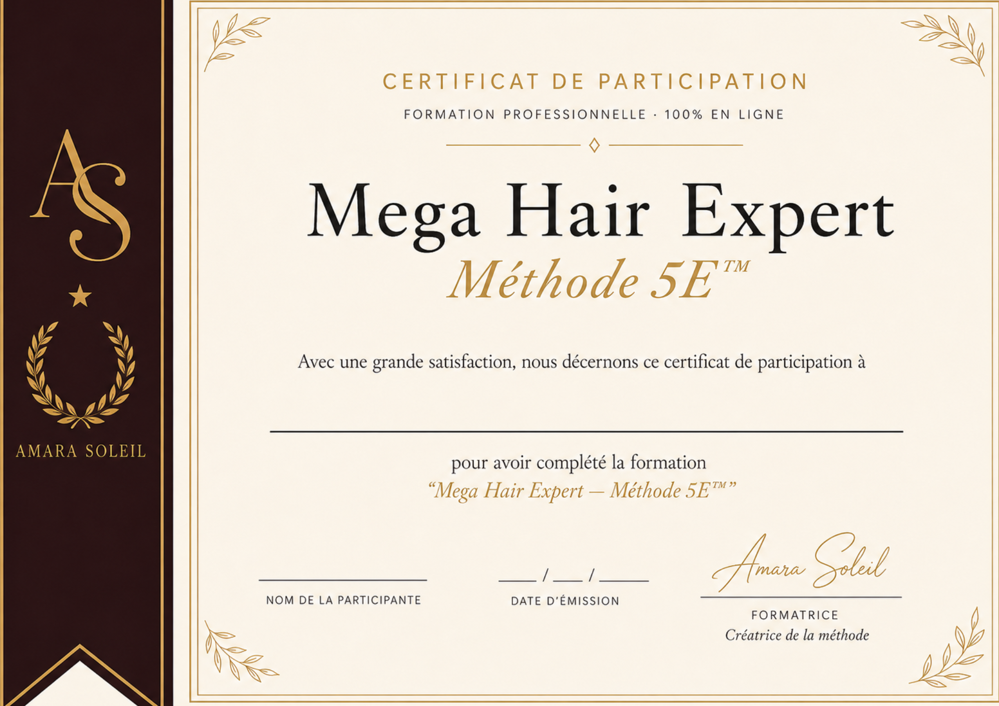 Certificat de Fin de Formation